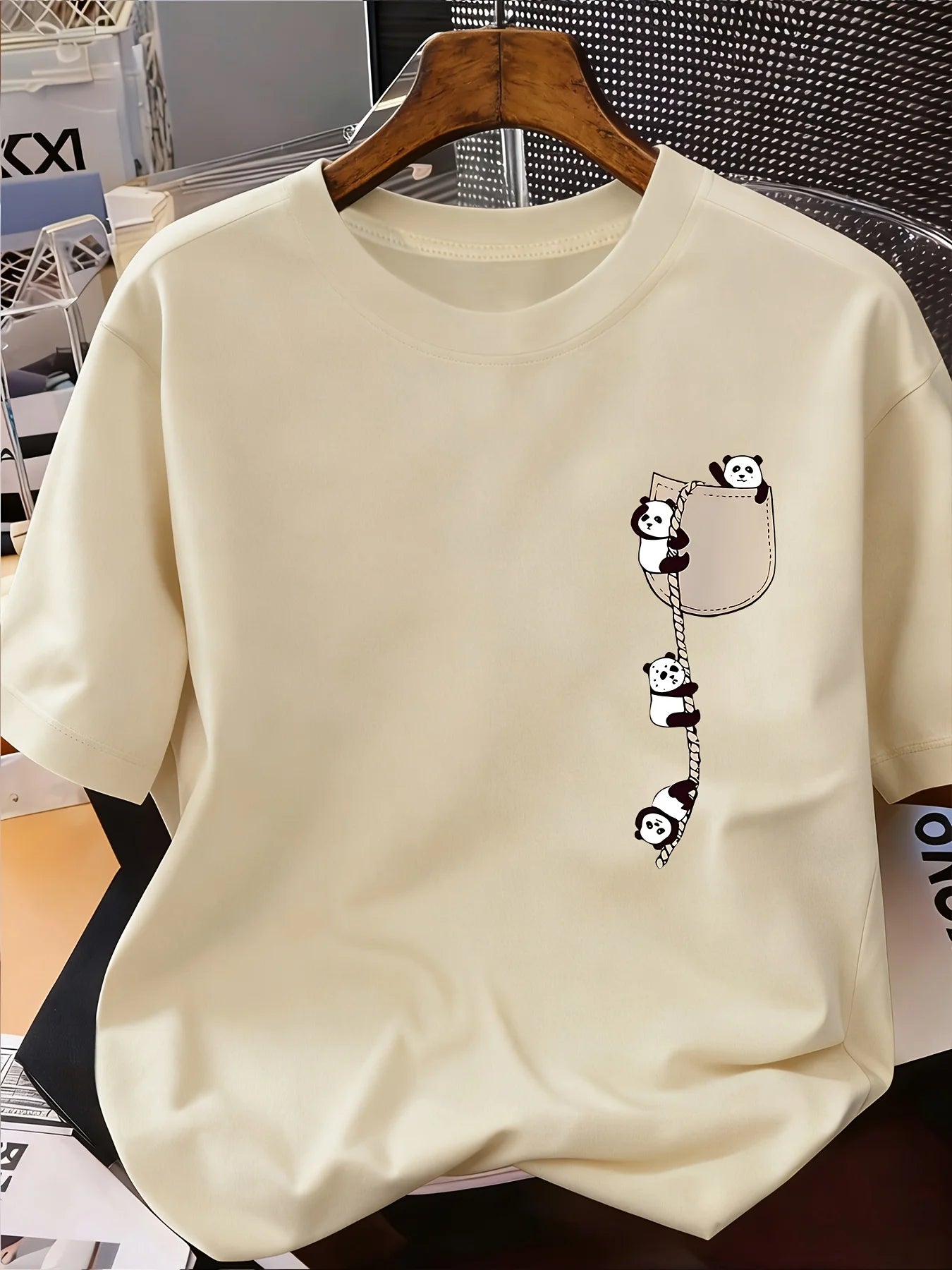 Camiseta Feminina Panda Estampada Casual Premium