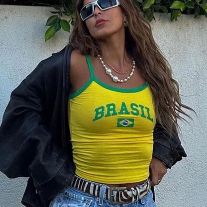 Regata Feminina Futebol Estampada Casual